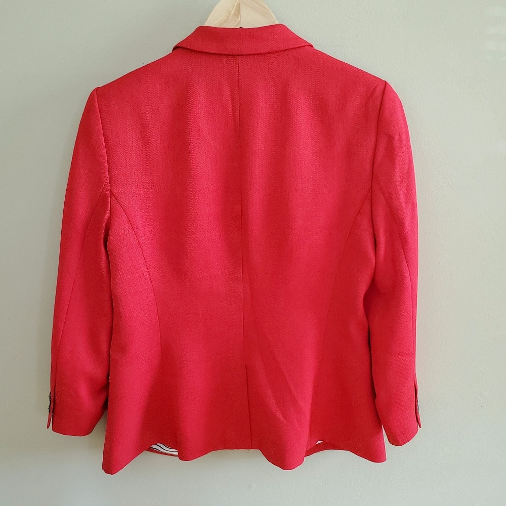 The Limited Bright Red Blazer sz M - Picture 7 of 9